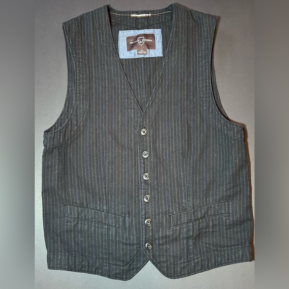 Black Brown 1826 Fine Menswear Vest